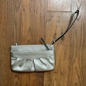 Juicy Couture silver wristlet